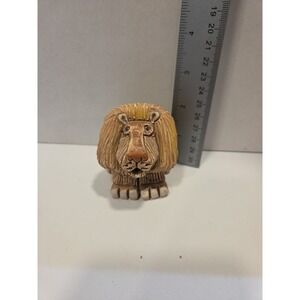 Artesania Rinconada LION Figurine Uruguay Art Pottery